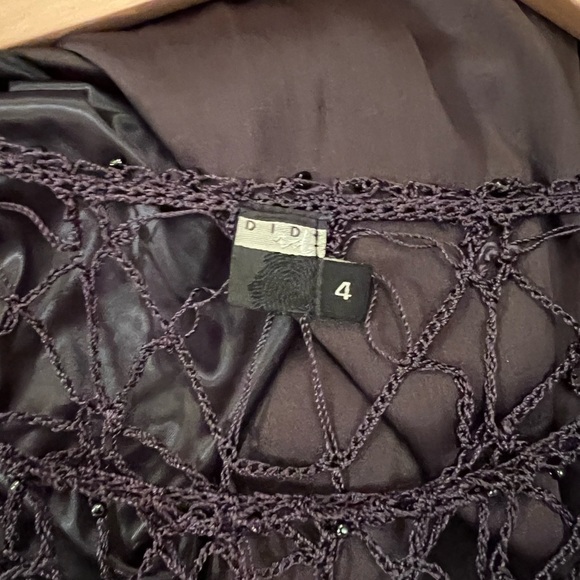 Woven delicate top burgundy brown - Picture 2 of 3